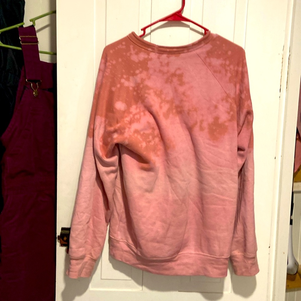 Hand bleached sweatshirt!